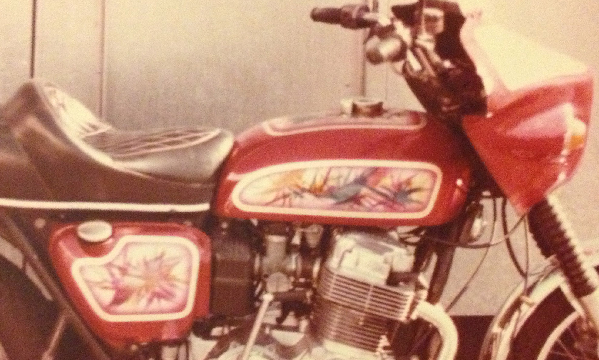 old Honda 750 custom paint